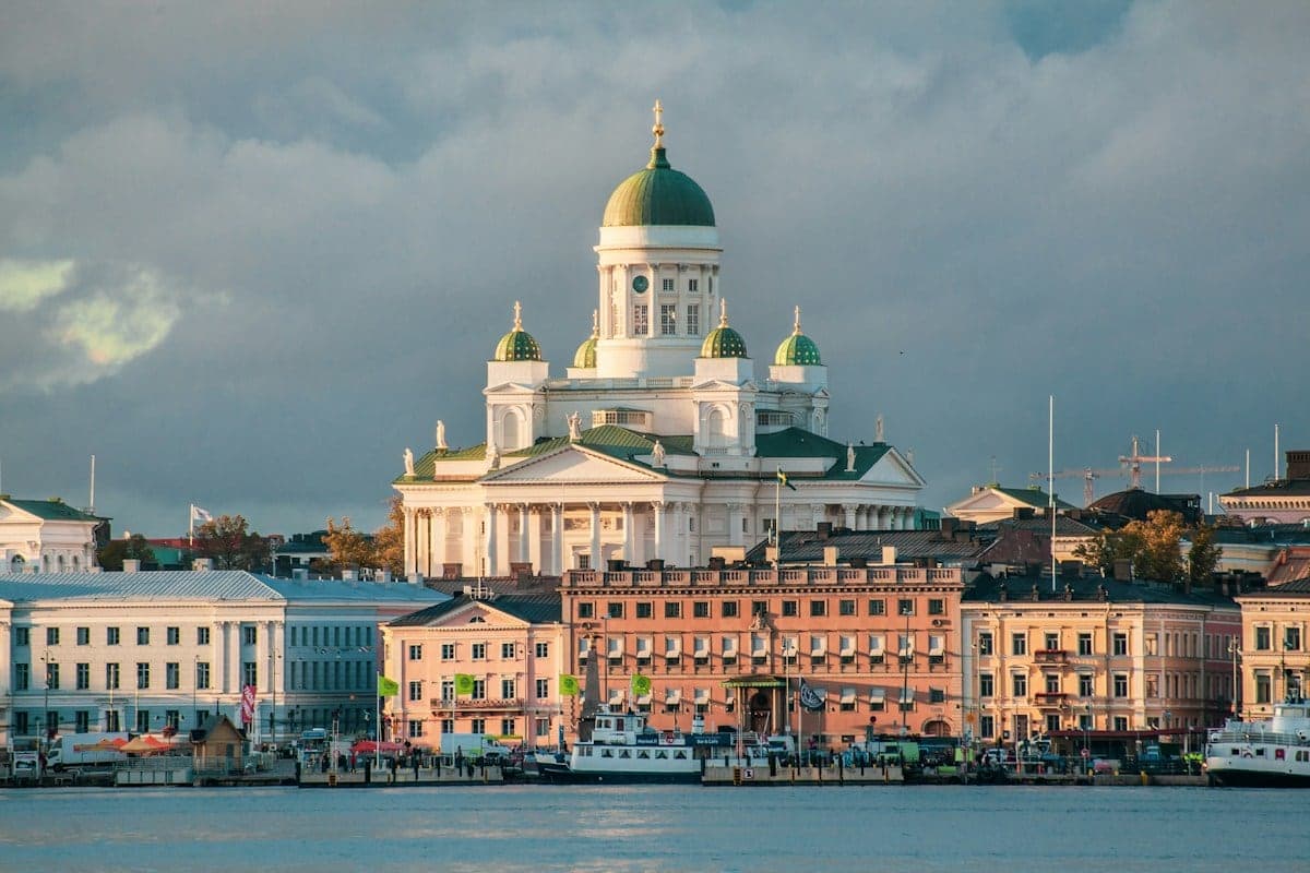 Helsinki Senate Square and Helsinki Cathedral neoclassical architecture